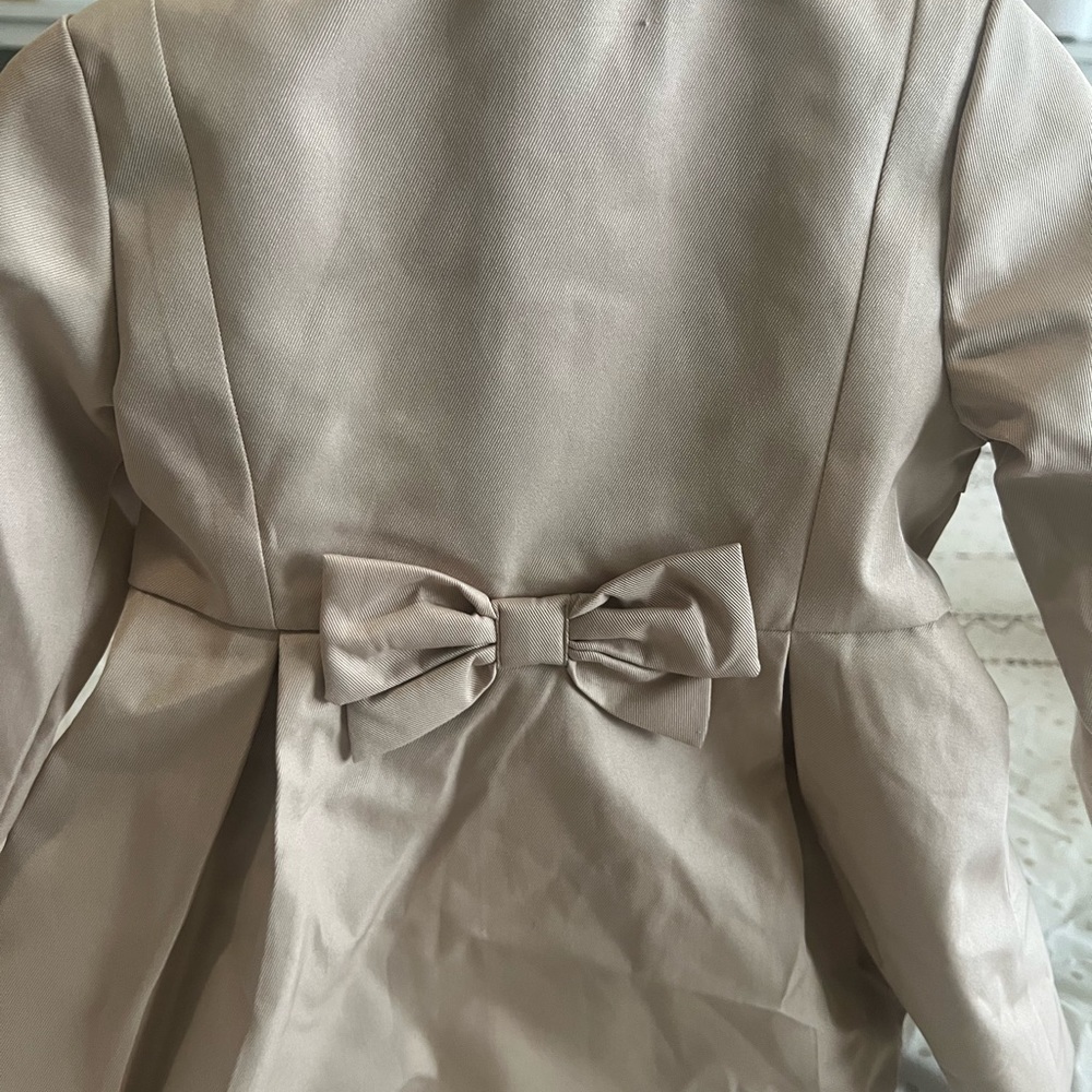 Toddler Tahari Trench Coat with Bow on back!